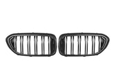 BMW M5 M5C F90 Pre-LCI 2018 2019 2020 & 5 Series M550 540 G30 G31 Pre-LCI 2017 2018 2019 2020 with Aftermarket Parts - Dual Slat Front Kidney Grill Pre-preg Carbon Fiber from Aero Republic